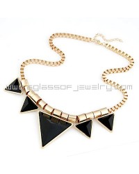  Triangle Clavicle Gold Plated Necklace